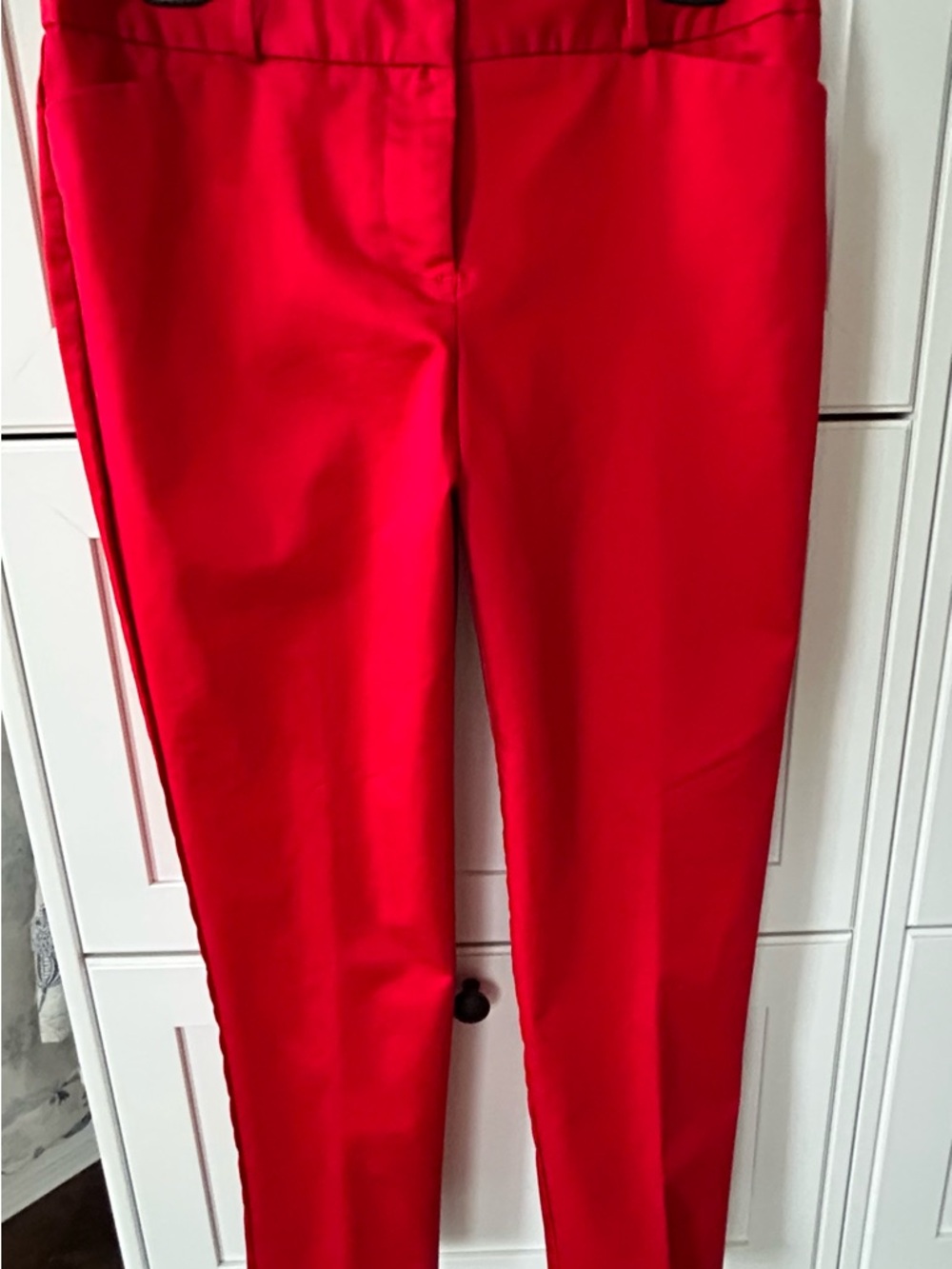 Liz Claiborne Red Women’s Slim Fit Ankle Pants - Picture 3 of 6